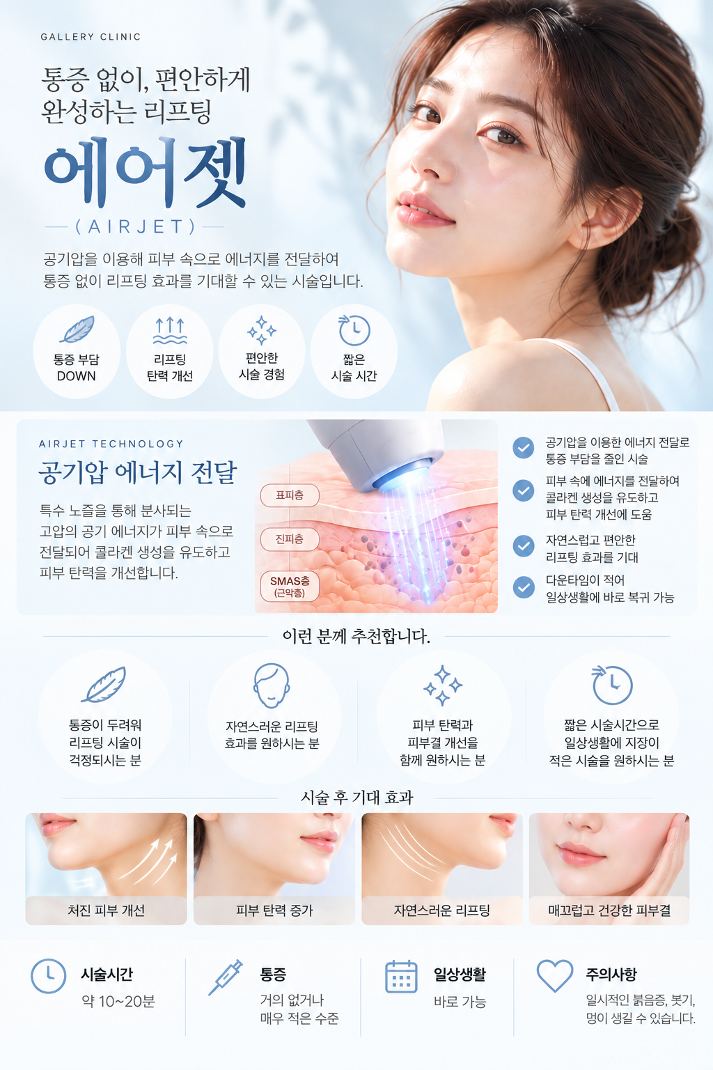 갤러리의원 에어젯 상세 안내