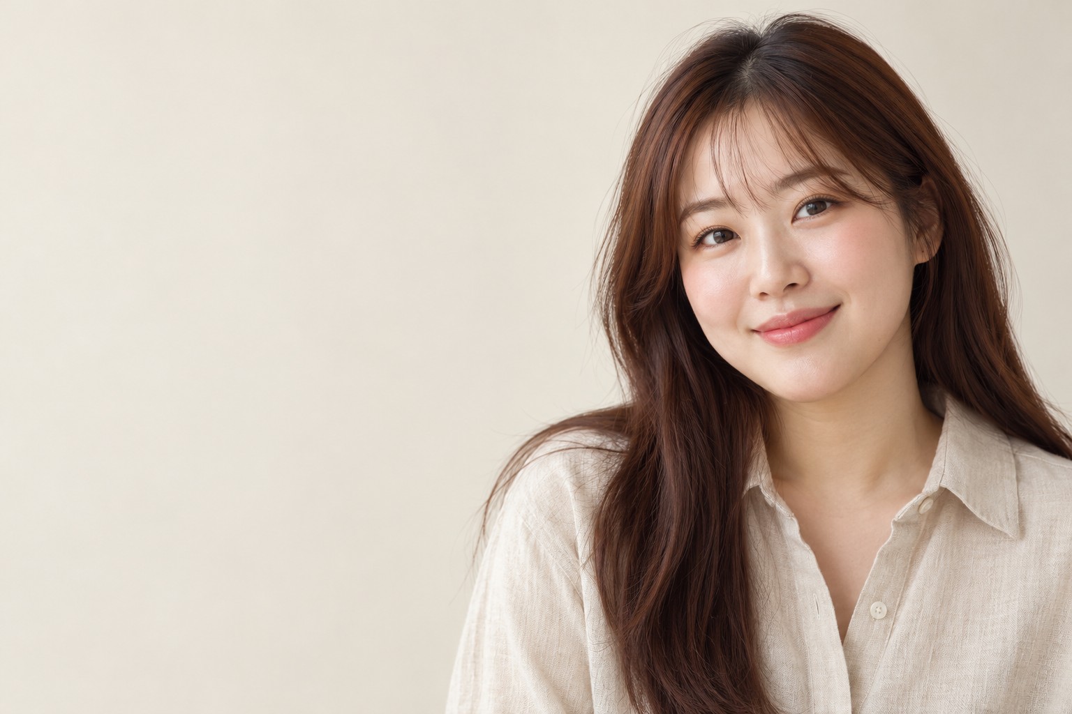 아쿠아필 페이지 여성 모델