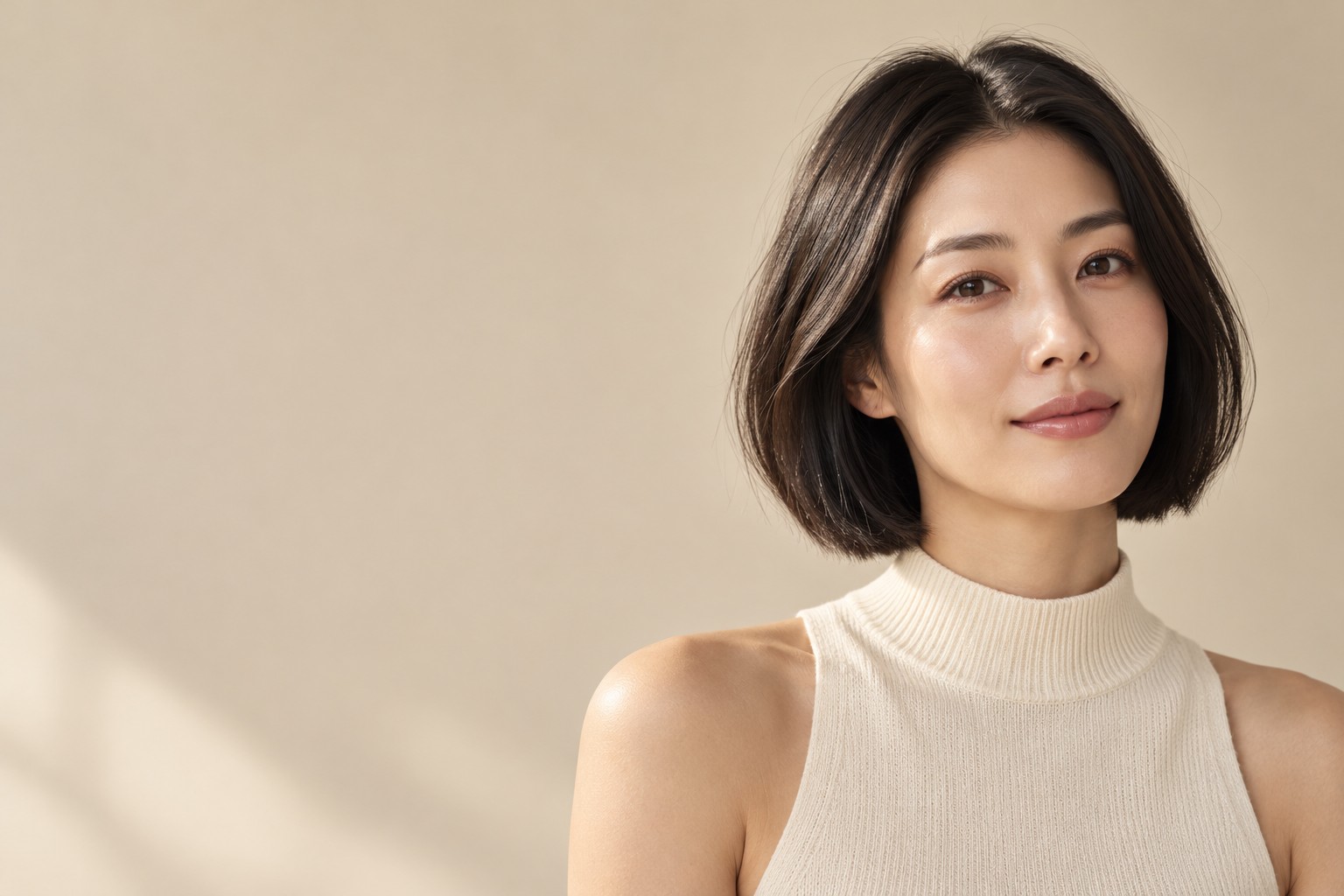 윤곽 보톡스 페이지 여성 모델