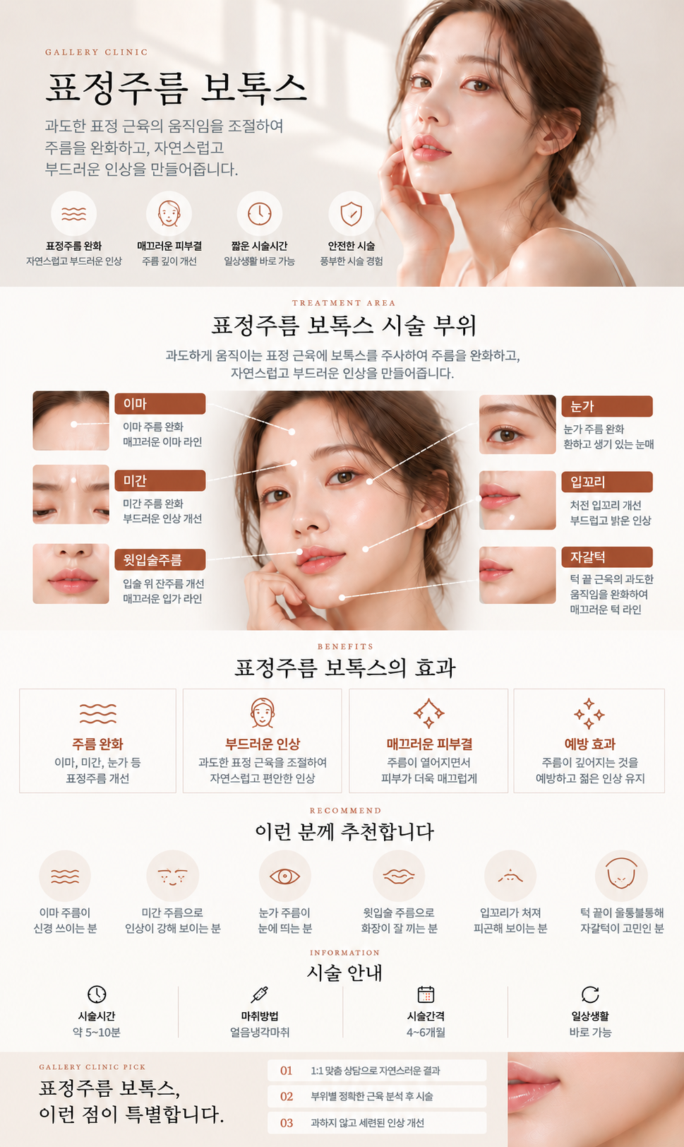 갤러리의원 표정주름 보톡스 상세 안내