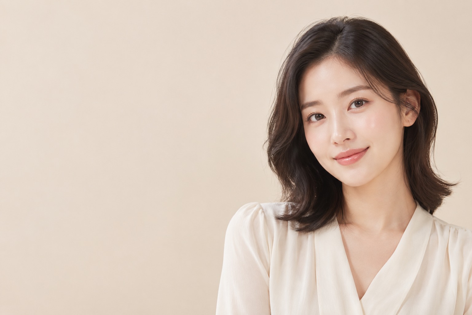 프리미엄 아기주사 페이지 여성 모델