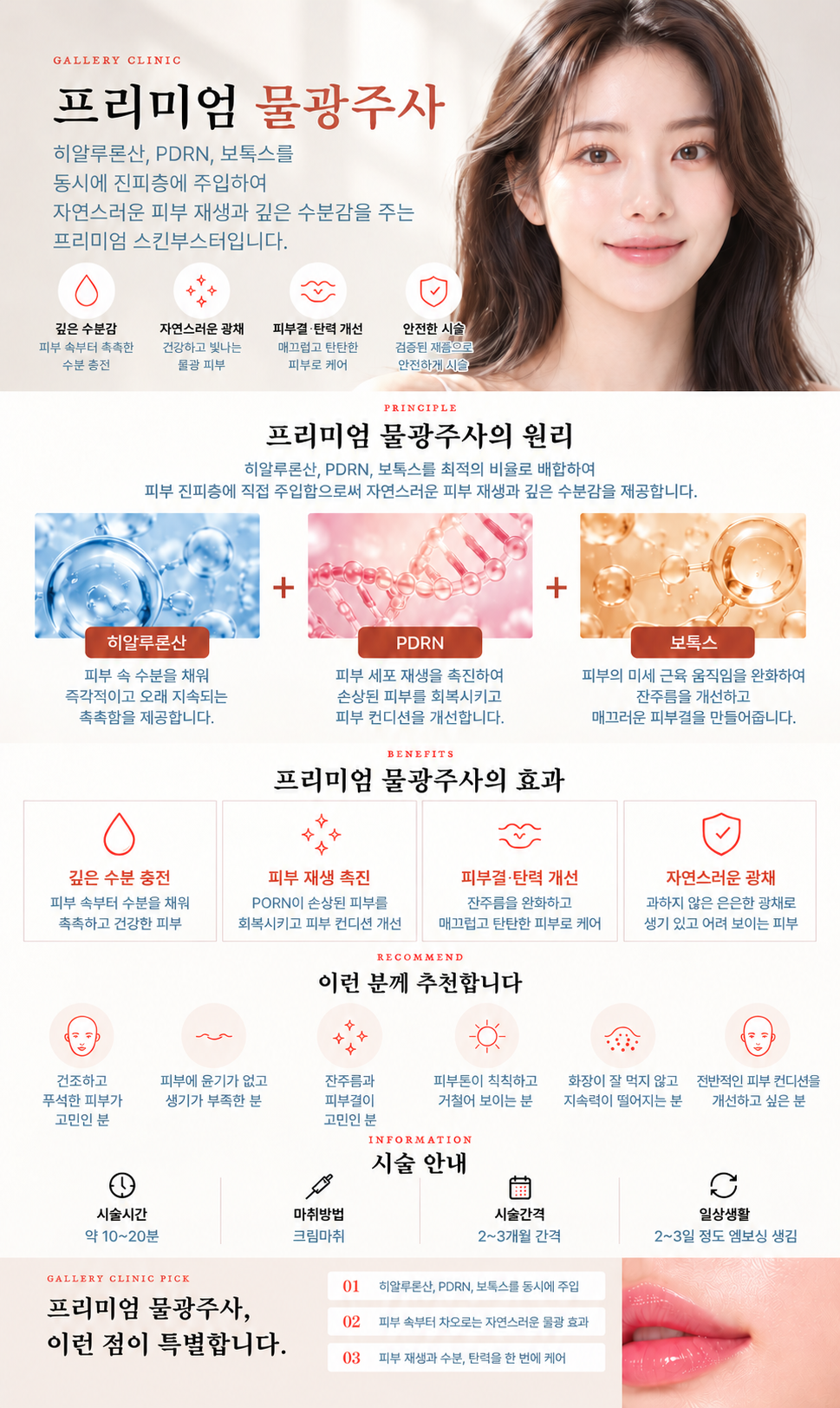갤러리의원 프리미엄 물광주사 상세 안내