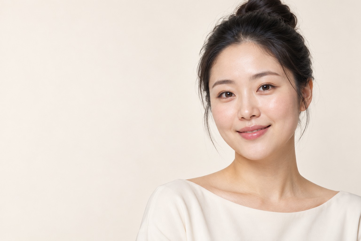 스킨보톡스 페이지 여성 모델